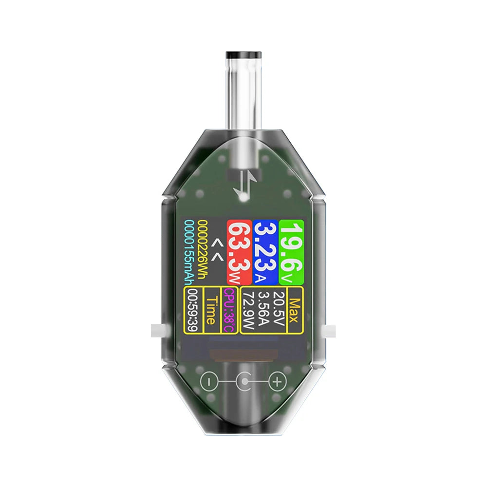 DT550 High-Precision Digital DC Voltage Current Power Meter Tester Universal DC 4.5-50V 0-6A Energy Capacity CPU Temp Monitor Oasis Select Type B