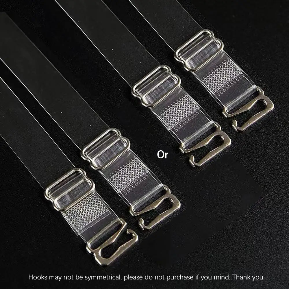 Sexy Off-the-shoulder Transparent Bra Straps Detachable Anti Slip Underwear Strap Adjustable Invisible Shoulder Strap Tops Oasis Select