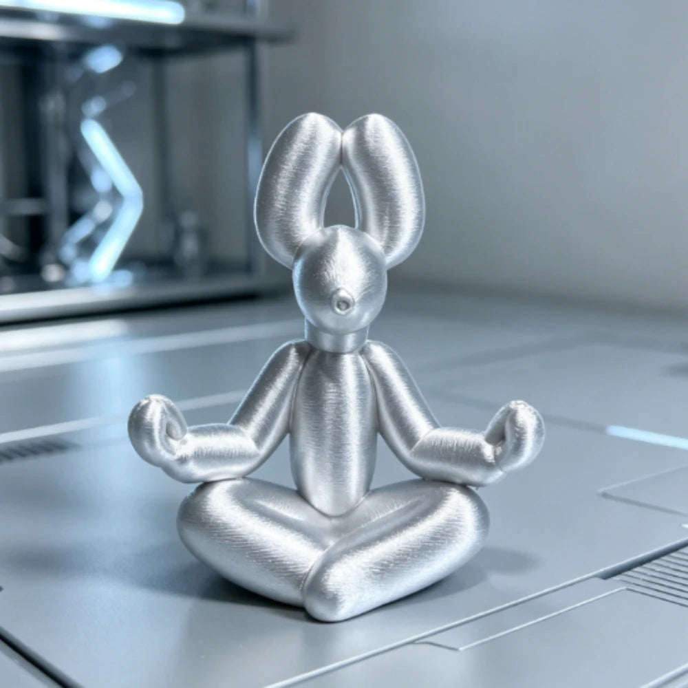 Minimalist Meditation Balloon Dog Figurines Cross Legged Zen BalloonAnimal Sculpture Dogs Tabletop Ornaments Yoga Spa Room Decor Oasis Select