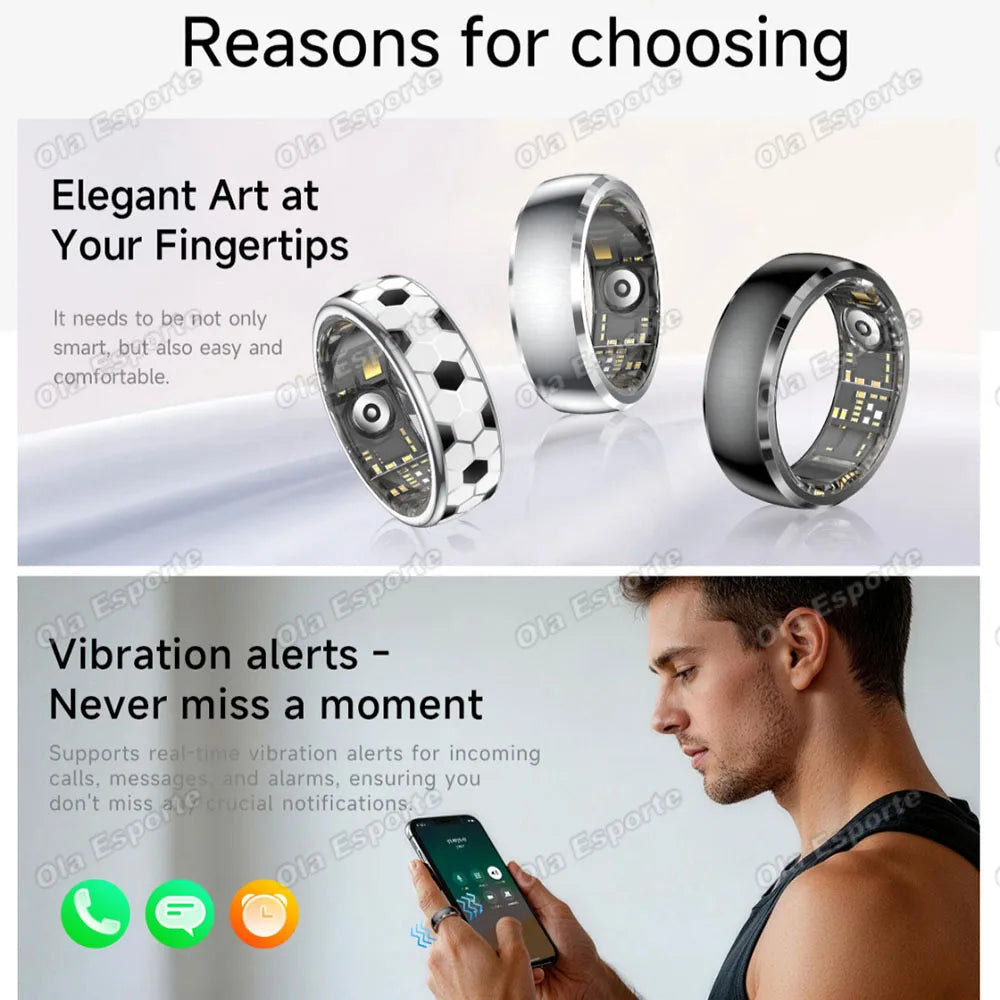 Ola Esporte Smart Ring – Heart Rate, Sleep & SpO2 Tracker