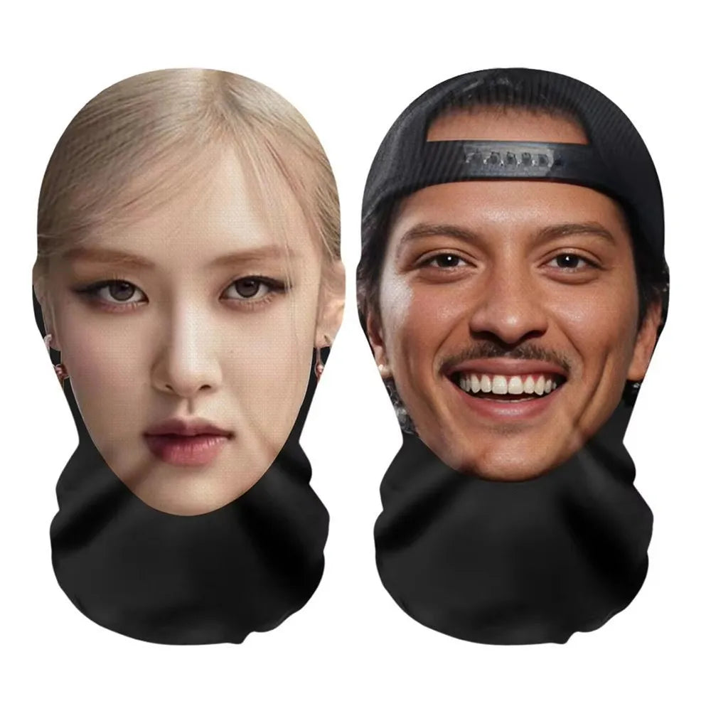Full Face Mask Interesting 3D Printed Seamless Simulation Mesh Mask For Men Women 박채영 Apt Songs Party Supplies Cosplay Props Oasis Select