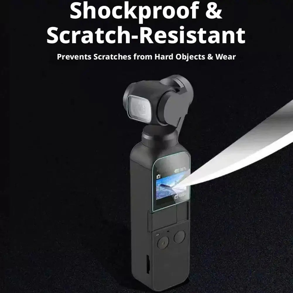 DJI Osmo Pocket 4 Tempered Glass Screen & Lens Protector 2-Pack