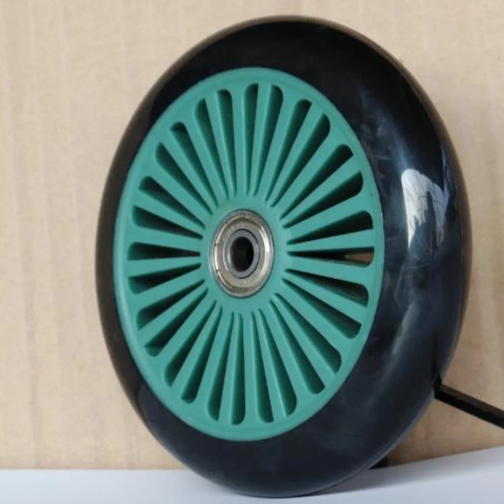 120MM PU Caster Wheel Set for Scooters Roller Skates Carts 8mm Shaft Silent Rolling High Load Capacity Up to 300 Lbs Pink Oasis Select