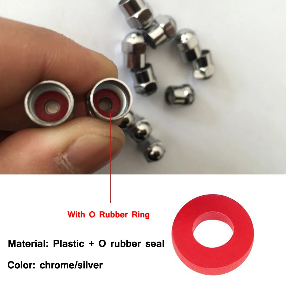 10/50Pcs Tire Valve Cap, with O Rubber Ring, Plastic Dust Proof Covers Universal fit for Cars, Bicycle, Trucks, Motorcycles Oasis Select