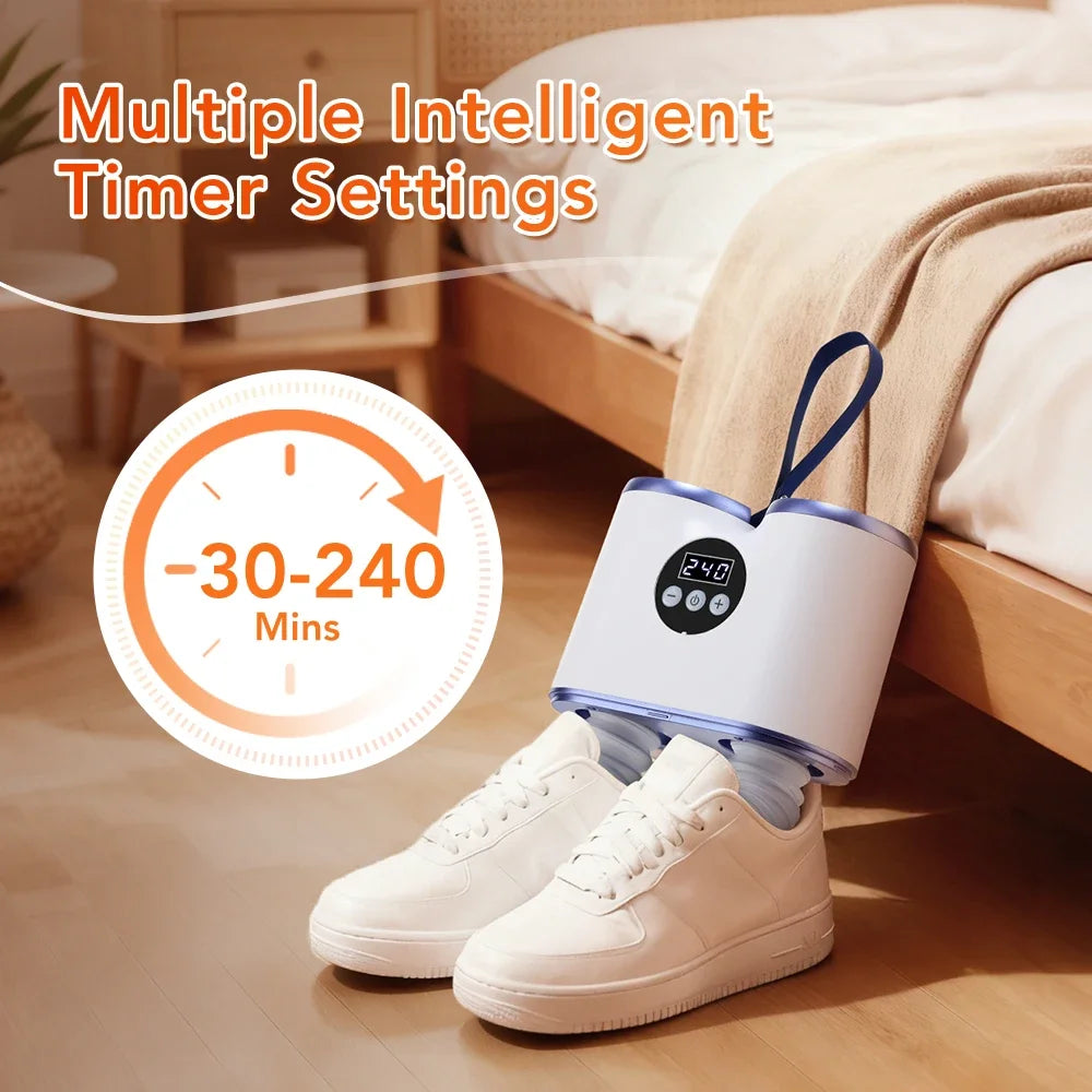 AFDEAL Portable Shoe Dryer – PTC Heater, Timer, Boot Dryer