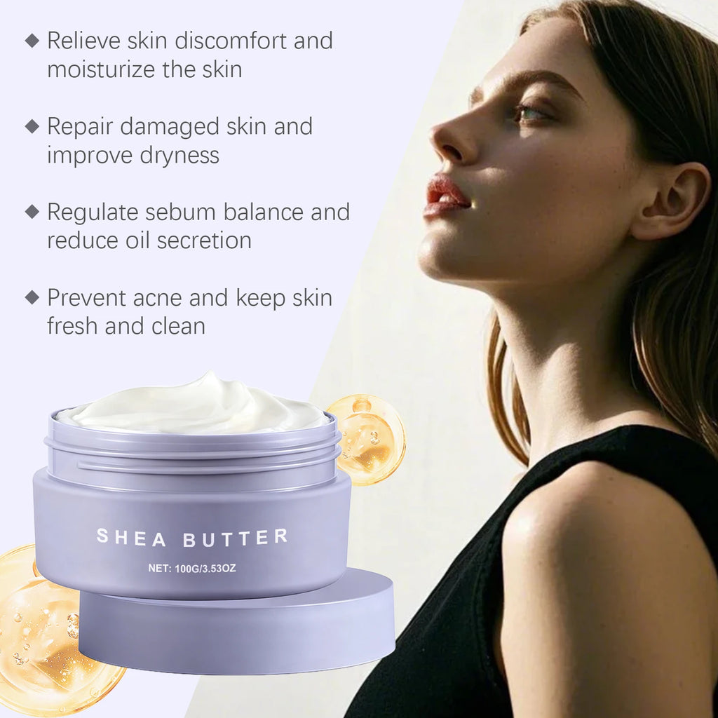 Repairs Damaged Skin Shea Butter Moisturizing Cream Regulates Sebum Balance Reduces Oil Secretion Prevents Acne Skincare Cream Oasis Select