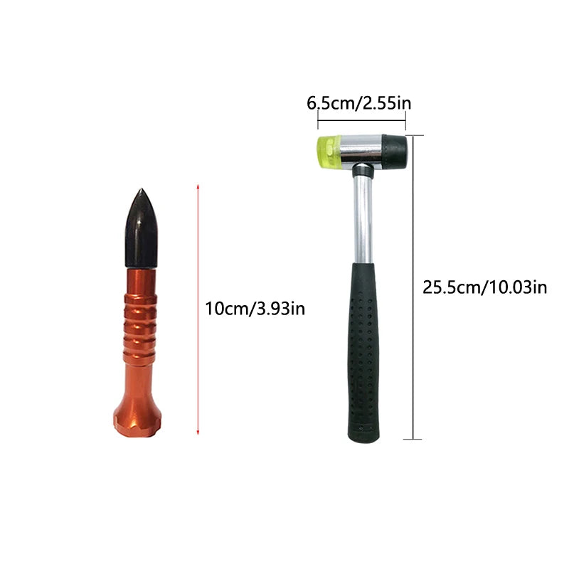 Small Rubber Hammer Multifunctional Nylon Head Mallet With Non-Slip Handle For Jewelry Craft DIY Hand Tools Accessory Oasis Select