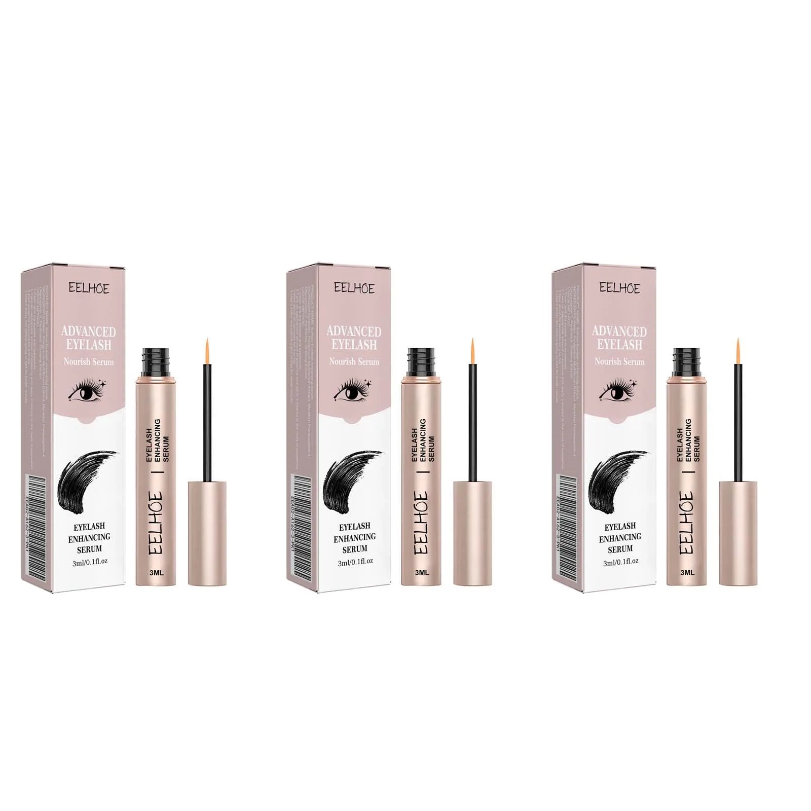 Eyelash Enhancer Serum Lifting Eyelashes Mascara Fuller Thicker Natural Lashes Longer Lengthening Nourishing Eyebrow Essence Oasis Select 3pcs 3ml boxed