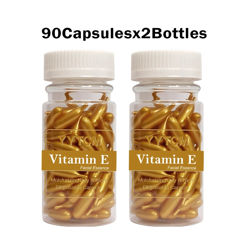 Vitamin E Serum Capsules – Hydrating Facial Oil | 90 Count Vitamin E Face Serum Oasis Select 2bottles 90capsules