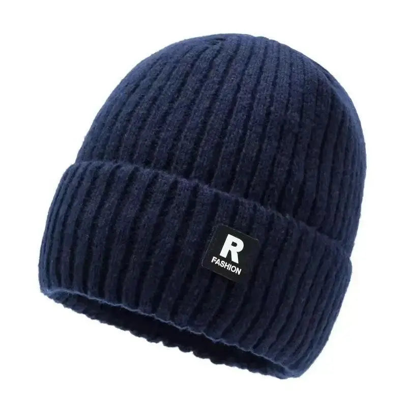 Winter Fleece Lined Knit Beanie Hat – Unisex Warm Skull Cap Winter Beanie Hat Oasis Select Blue One size