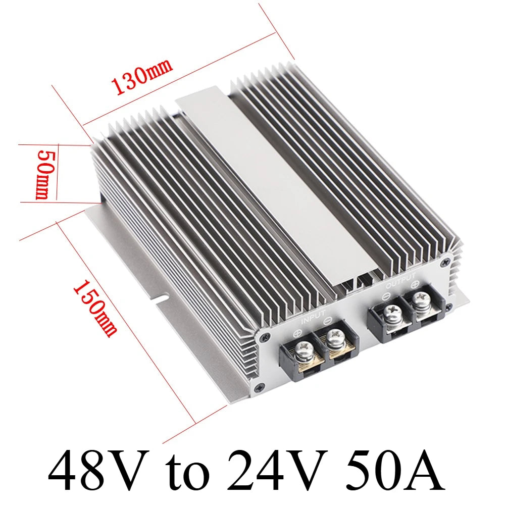 48 Volt to 24 Volt 48V to 24V 1A-40A Switching Power Converter Step Down DC to DC Transformer Buck Regulator Truck Voltage Oasis Select 48V to 24V 50A 48V 24V