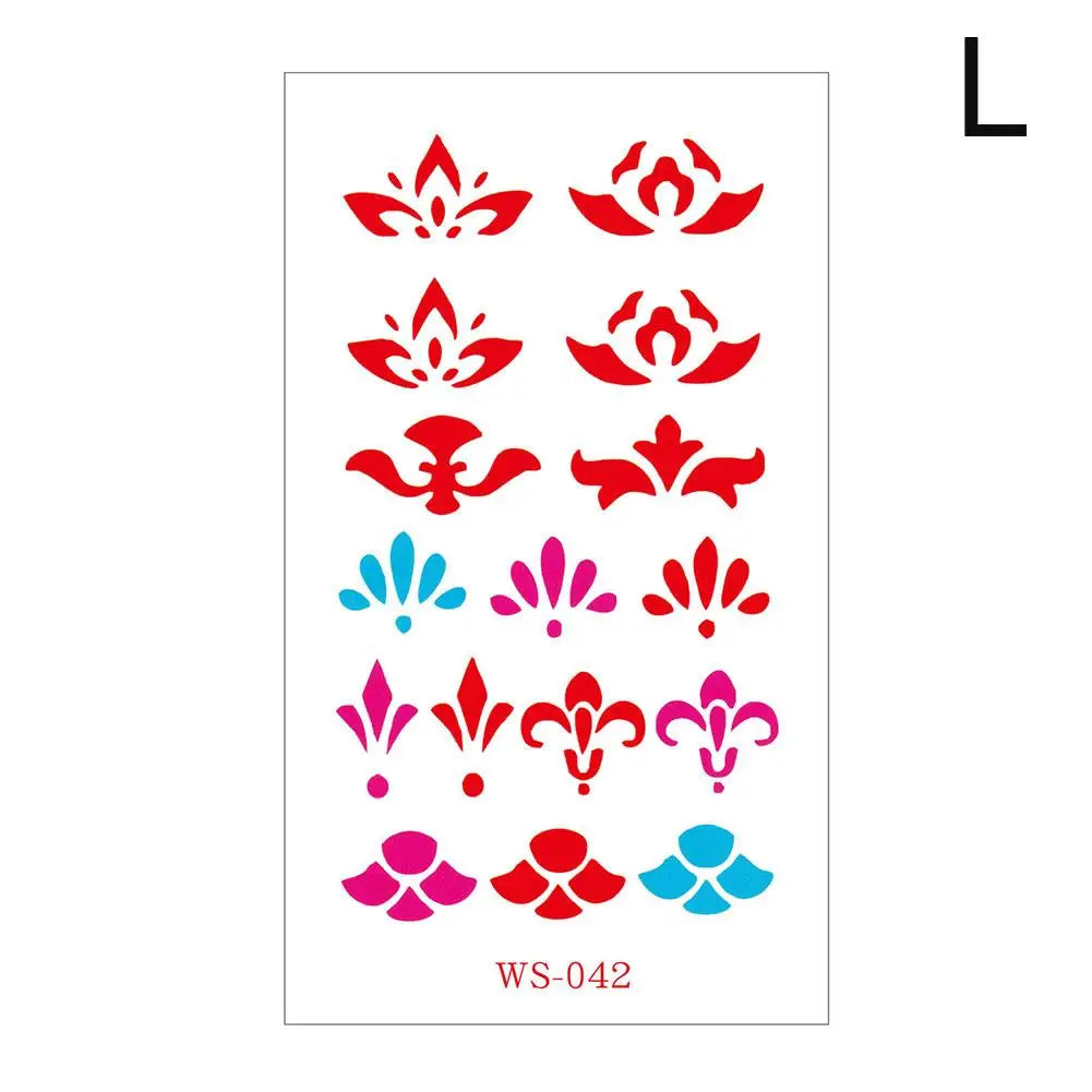 Classic Eyebrow Sexy Cute Retro Tattoo Paste Ancient Style Girl Baby Forehead Paste Hanfu Children's Temporary Tattoo Sticker Oasis Select L China