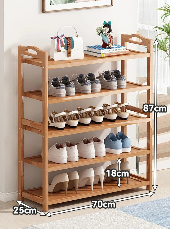 Simple household floor standing shoe rack, multi-layer space saving dormitory storage, economical small shoe cabinet Oasis Select Five layers 70cm