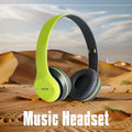 Stereo Headset Bluetooth Folding Series Wireless Sports Game Headset Wireless Headphones Foldable HIFI Headset Earphone with Mic Oasis Select Green
