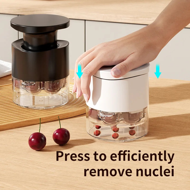 7-Hole Cherry & Jujube Pitter | Easy One-Press Pit Remover