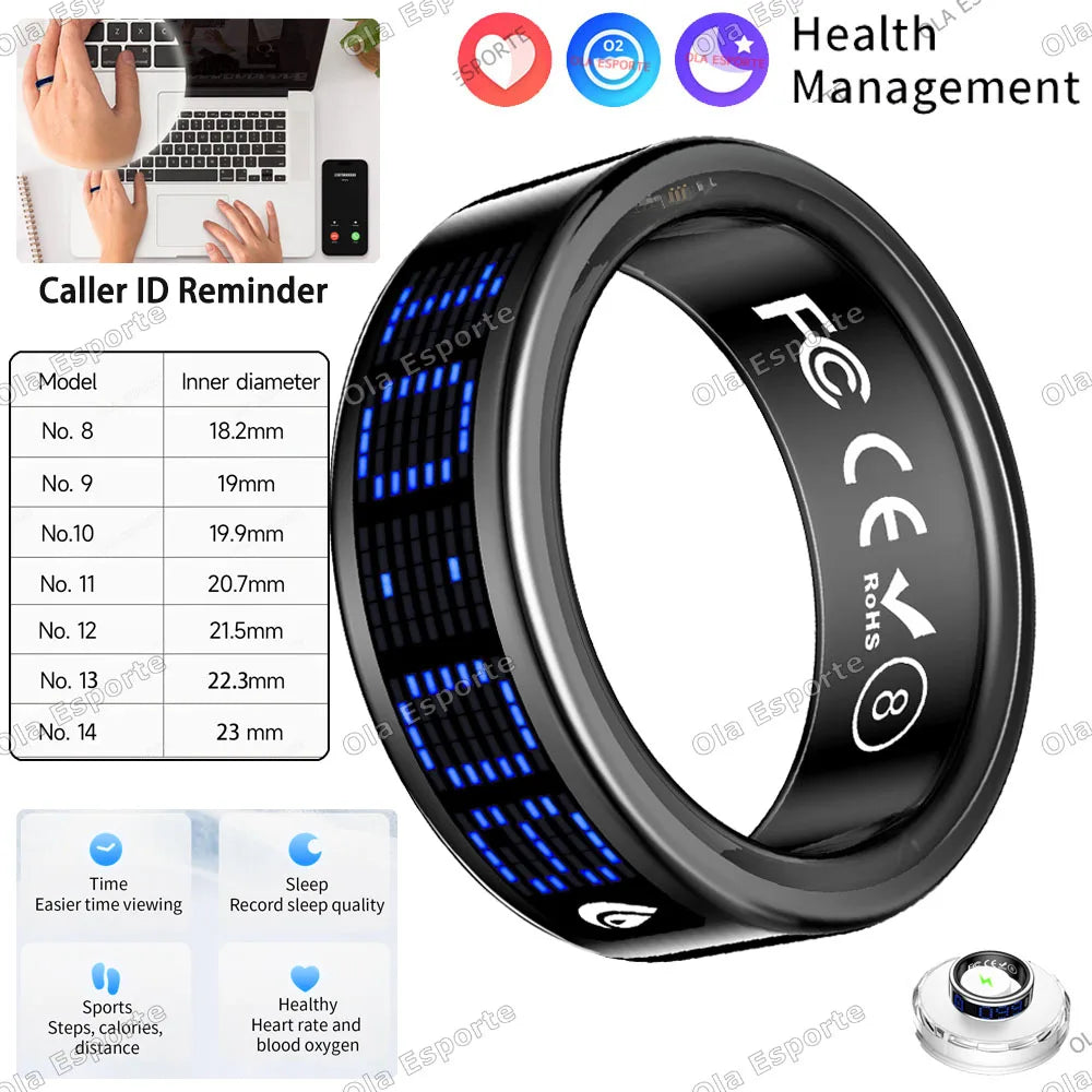 Ola Esporte Smart Ring 2026 | Heart Rate, Sleep & SpO₂ Tracker