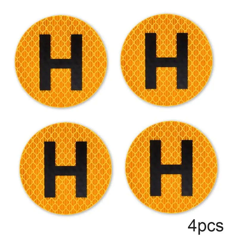 Magnetic Car Stickers Reusable Magnet Bumper Decals With H Sign Badge Historical Vehicle Emblem For Auto Moto Decorative Sticker Oasis Select 4pcs