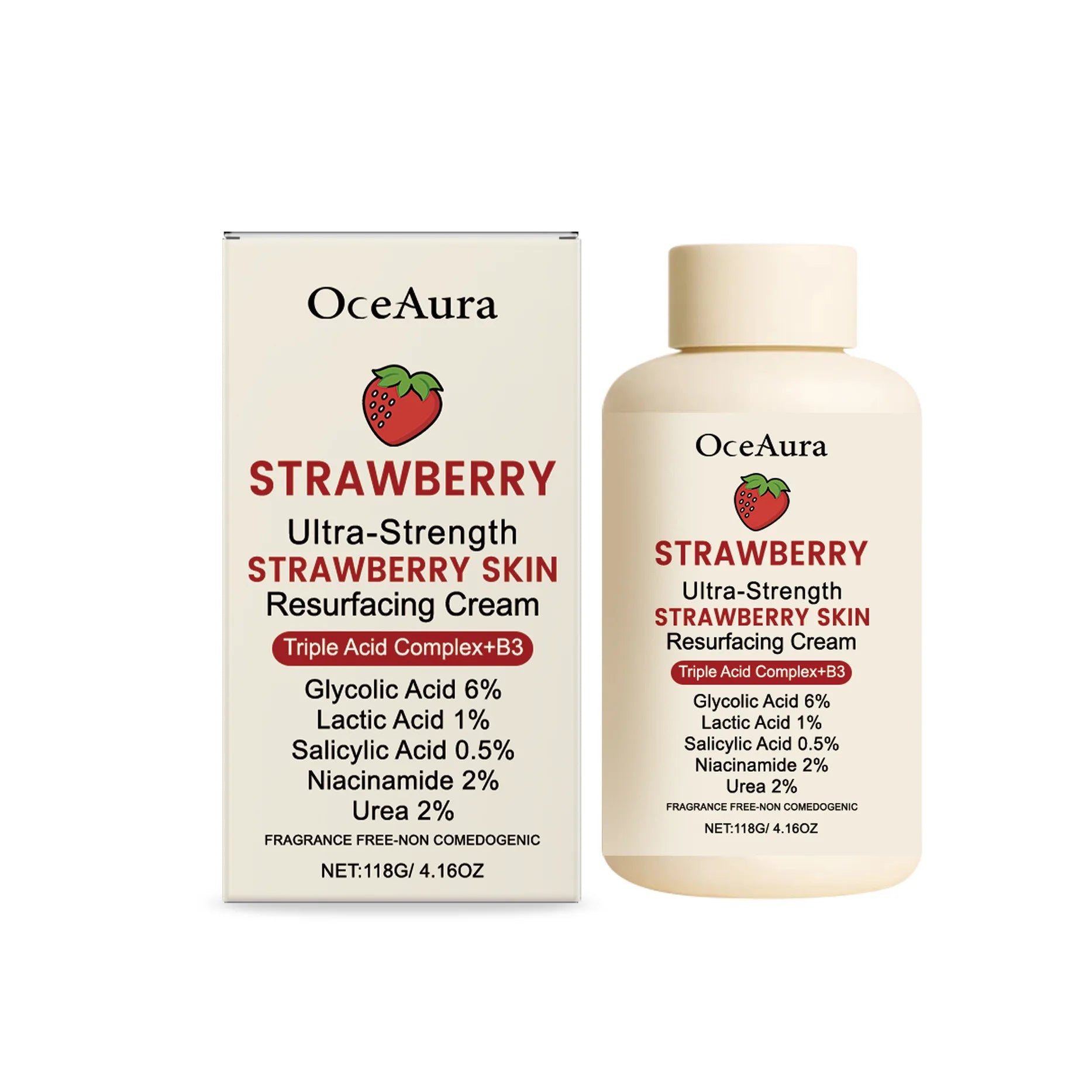 Strawberry Extract Rich Moisturizing Cream 118g – Deep Hydration