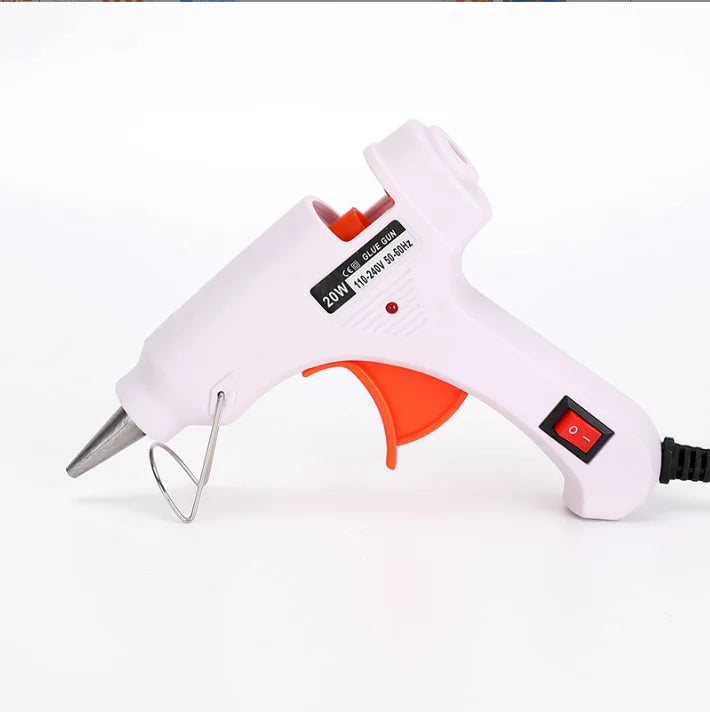 Hot Melt Glue Gun20W Hot Melt Glue Gun Using Glue Stick for DIY Handicrafts, Arts and Crafts, Christmas Gifts, Quick Home Repair Oasis Select WHITE