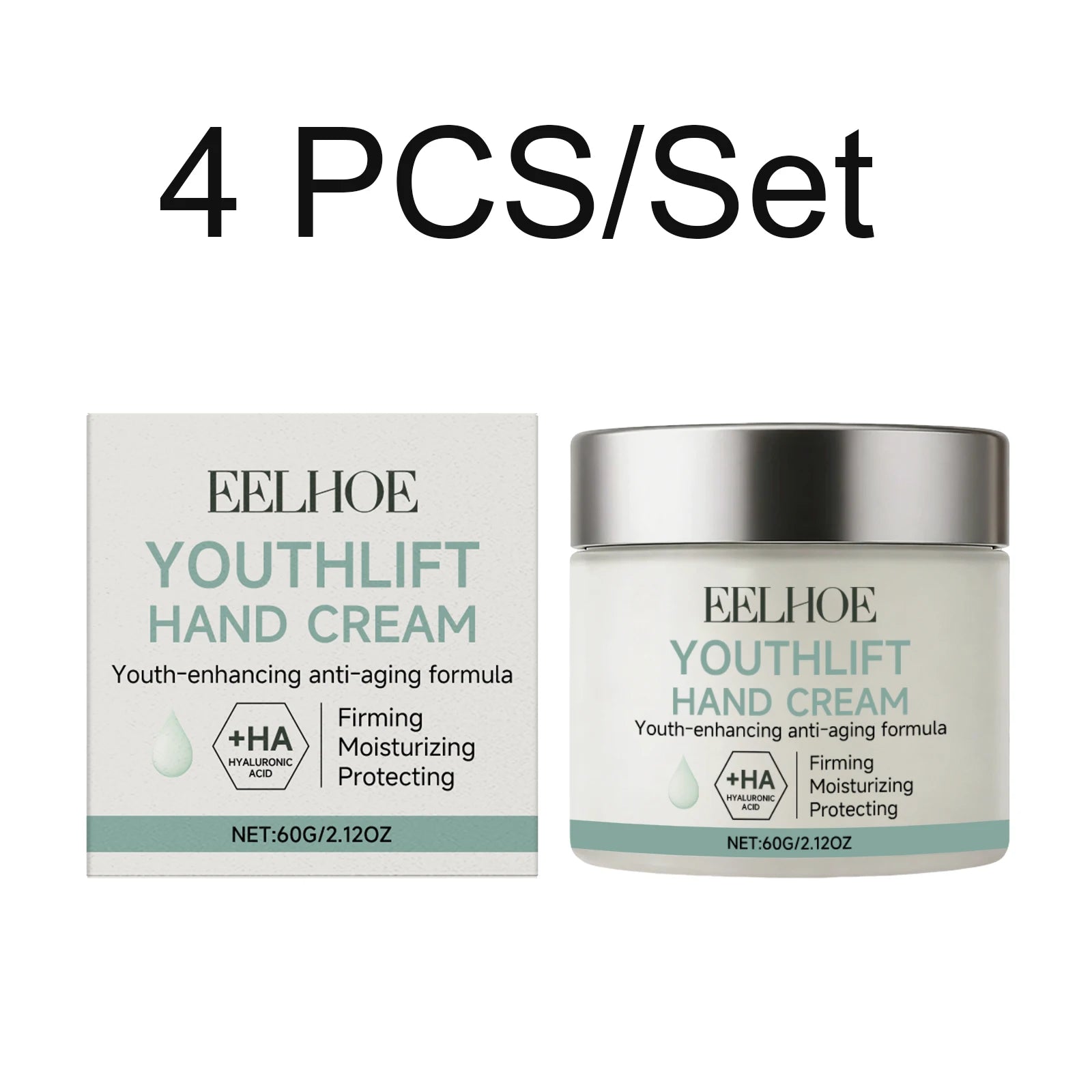 2026 New EELHOE Retinol Hand Cream Firming Moisturizing Hyaluronic Acid Dry Hands Soft Daily Gentle Hand Care Cream 60g Oasis Select 4 PCS
