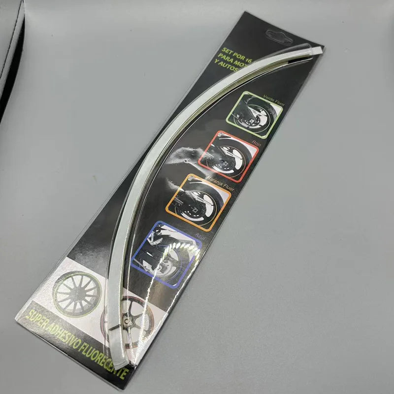 Motorcycle wheel hub sticker, off-road rider car, steel rim color strip sticker, wear-resistant and waterproof universal version Oasis Select B