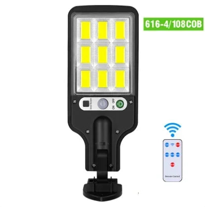 1/2PC 55LED Solar Wall Light 3 Lighting Mode Smart Sensor Strong Light Waterproof Floodlight Lamp Garden Street Sunlight Lantern Oasis Select 108COB