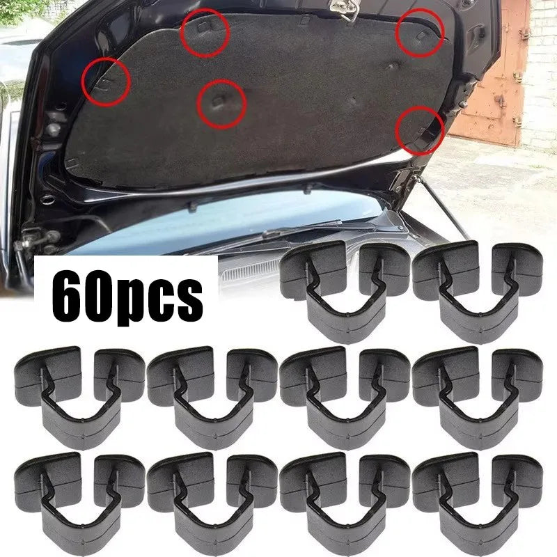 10-100pc Car Hood Bonnet Insulation Clips Rivet Retainer 1H5863849A01C for VW Polo Tiguan Passat B5 B6 SEAT Leon 2 Skoda Octavia Oasis Select 60pcs