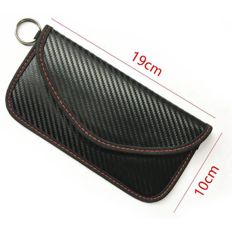 Car Key Signal Blocking Shield Case Faraday Bag Protector Pouch Signal Blocker Case RF Signal Safe Lock Bag For Car Keys Oasis Select