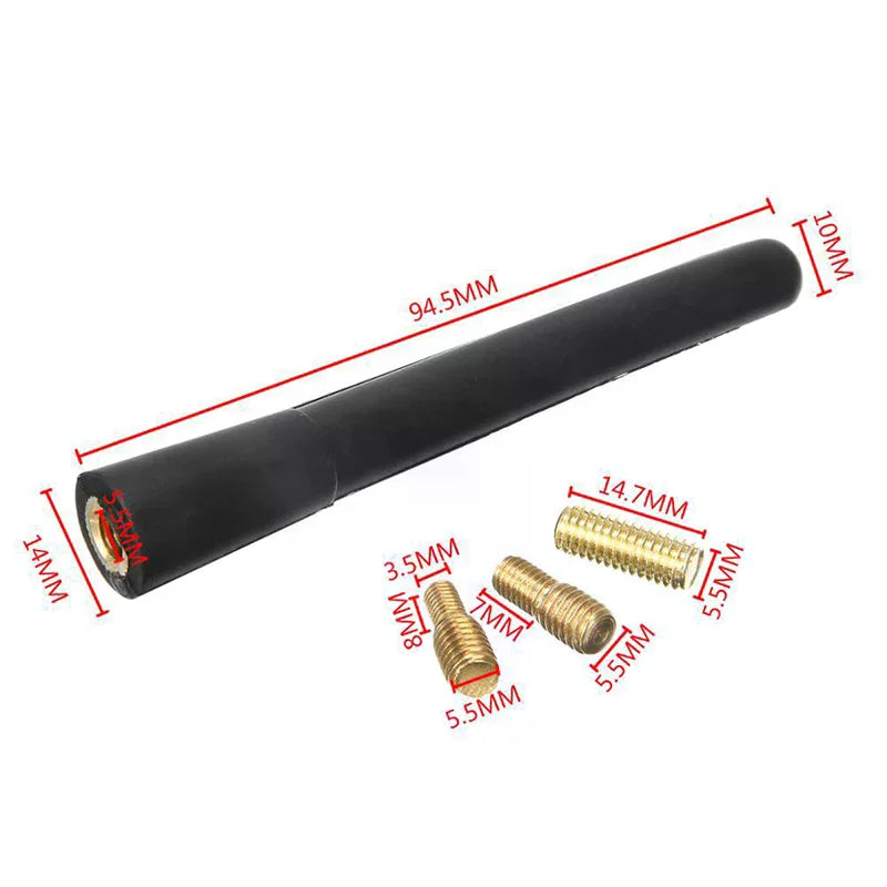 Wholesale New Universal Car Antenna, Small Short Car Aerial, Mini Car Radio Accessories, FM/AM Pure Copper Antenna Radio Oasis Select
