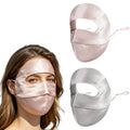 100% Silk Full Face Sun Mask UPF50+ | UV Shield for Outdoors