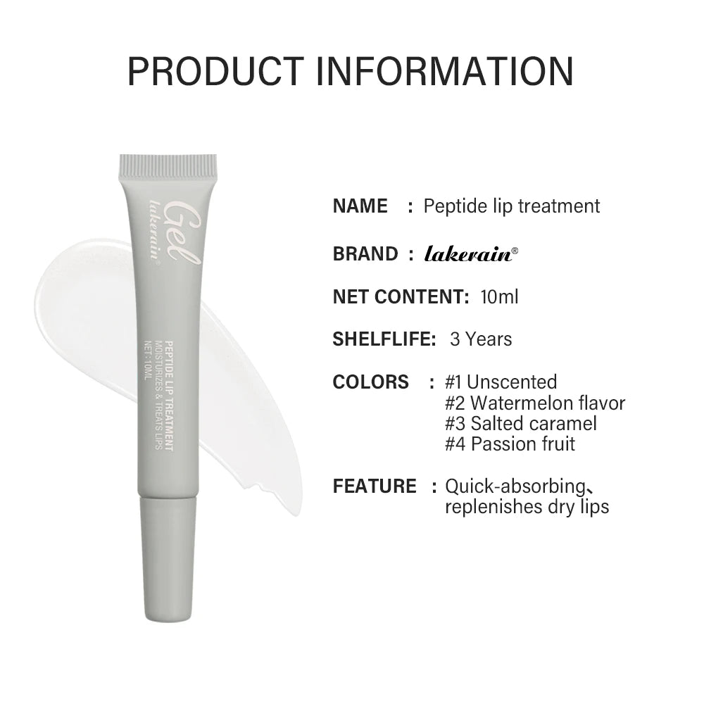 Lakerain Lip Care Gel Moisturizes Peptide Moisturizes And Lightened Remove Dead Skin Lip Lines Anti-chapping Caramel Lip Balm Oasis Select
