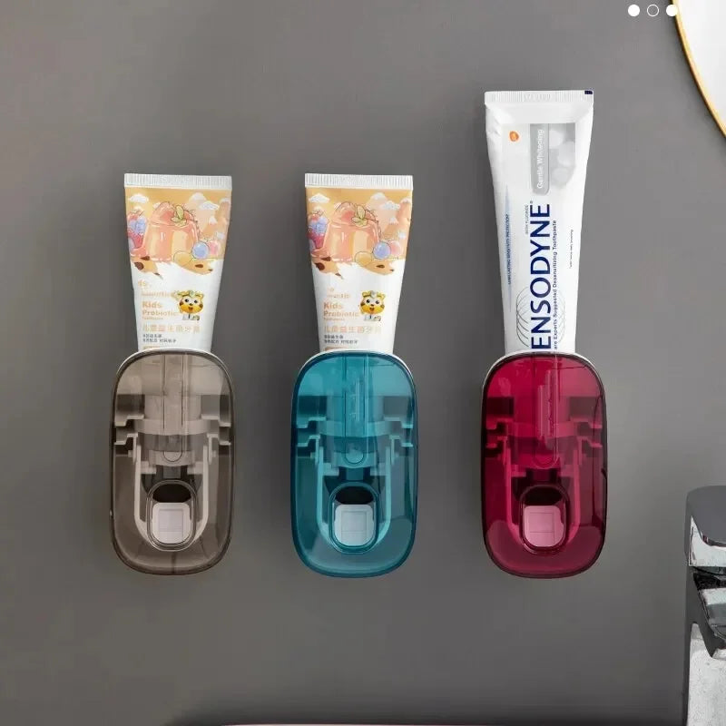 1 PCS Automatic Toothpaste Dispenser Bathroom Accessories Wall Mount Lazy Toothpaste Squeezer Toothbrush Holder Oasis Select