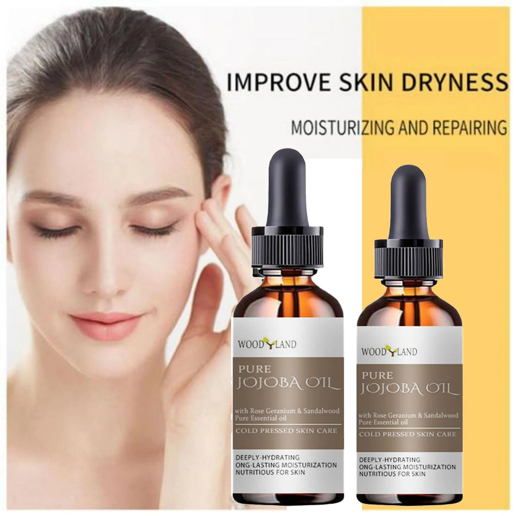 TRSTAY Pure Jojoba Oil Rose Geranium & Sandalwood Face Oil