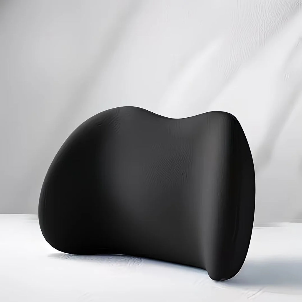1pc Multifunctional Lumbar Support Pillow, Office Chair Back Cushion & Bed Sleeping Waist Pad, Flat Back Support for Sitting Oasis Select black