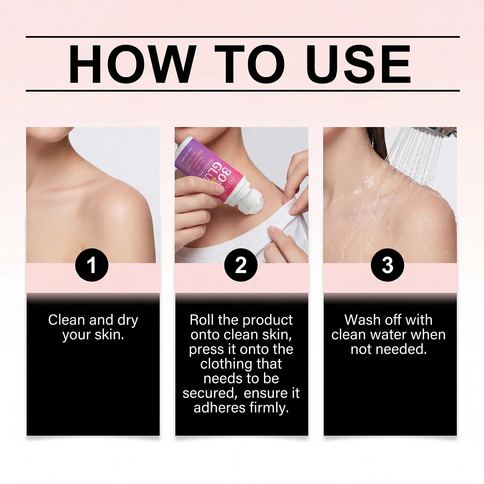 Roller Ball Body Glue – Moisturizing & Non-Sticky | 100ml Body Adhesive Cream Oasis Select
