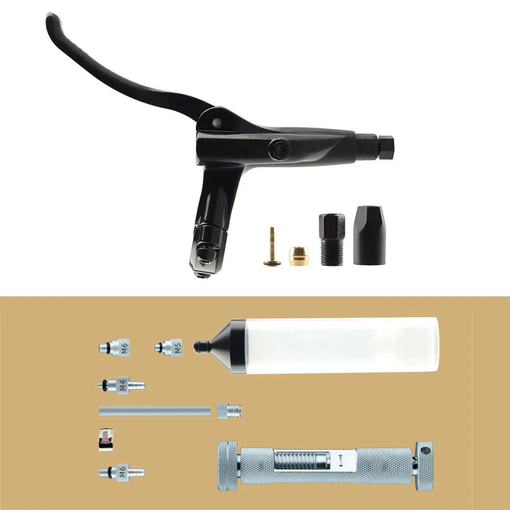 Oil Disc Brake Lever Disc Brake Lever Bike Maintenance 22mm Handlebar Diameter Easy To Install Forged Aluminum Alloy Oasis Select L 9pcs tool
