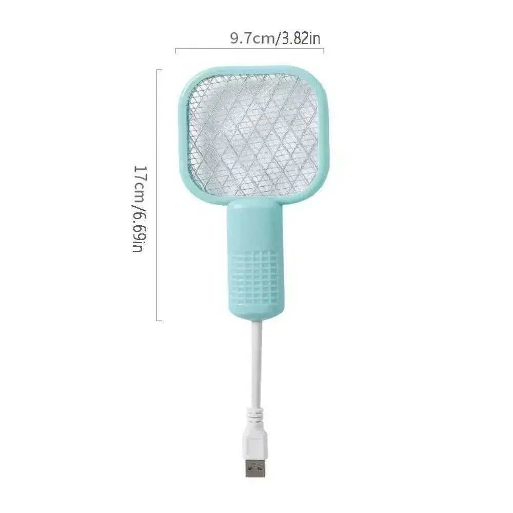 Electric Mosquito Swatter Rechargeable Bug Zapper UV Light Fly Killer Insect Racket for Home Outdoor Pest Control Camping Use Oasis Select