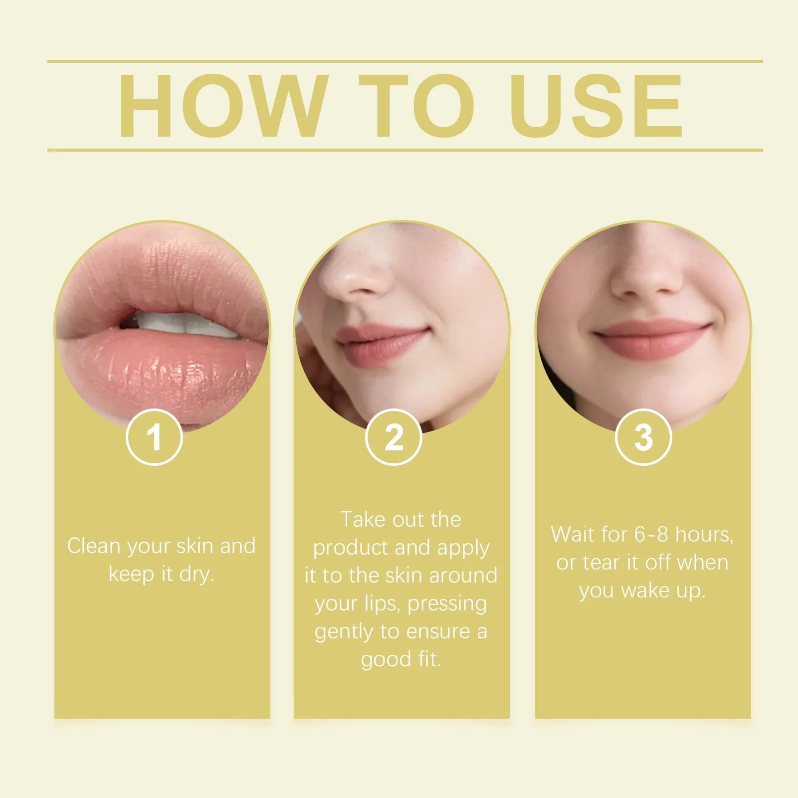 Hyaluronic Acid Nourishing Lip Mask Improve Fine Lines Reduce Dead Skin Long-Lasting Hydration Gentlees Dudu Lip Care Patches Oasis Select