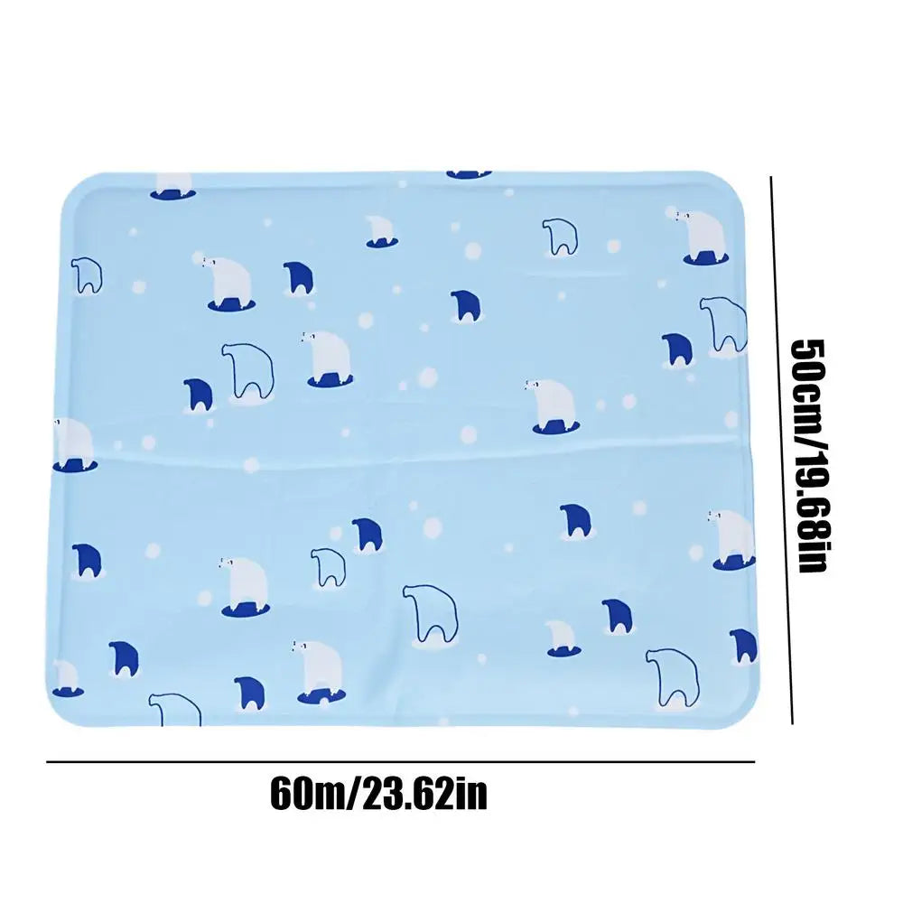Cooling Pet Mat Breathable Washable Summer Pad Dog Cat Self Cool Blanket for Kennel Crate and Bed Sleeping Dog Cooling Pad Oasis Select L