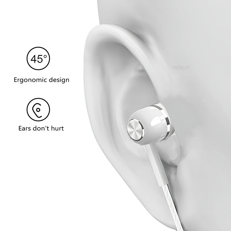 3.5mm Wired Earphone In Ear Headset HIFI Heavy Bass Earbuds Monitor Sports Headset Stereo Music Gaming Headphone With Microphone Oasis Select