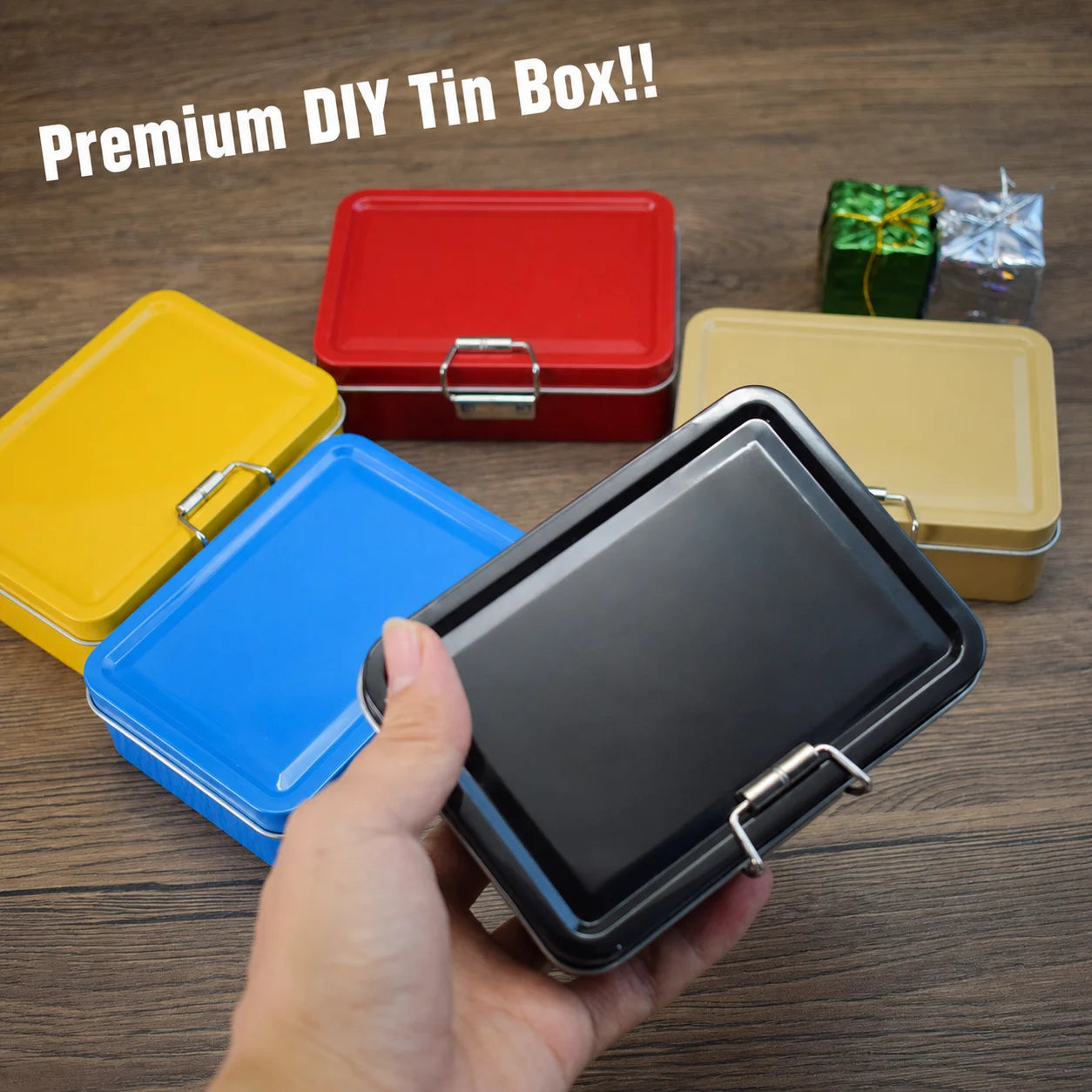 Tinplate Flip-Top Storage Tin | Fishing & Craft Organizer Box