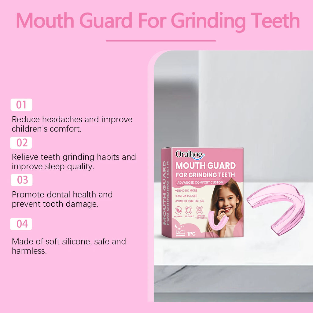 Silicone Mouth Guard: Nighttime Anti-Biting and Anti-Grinding Teeth Protector for Children's Dental Protection Oasis Select