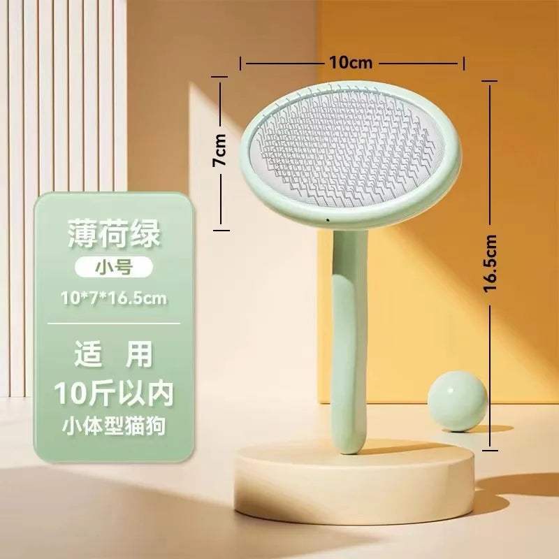 Pet Dog Comb, Bichon Frise Comb, Special Plucking Comb, Small Dog Hair Fluffy, Cleaning and Beauty Needle Comb Products Oasis Select S round head green Pet grooming comb