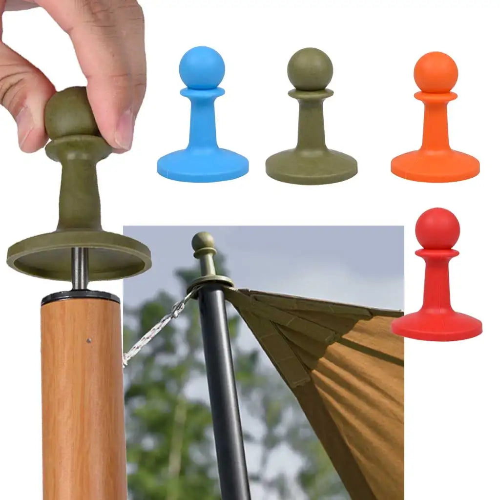 Anti-Thunder Protection Cover Lightning Proof Awning Rod Tent Poles Hat Camping Tent Tarp Grabbers Canopy Rainproof Poles Pillar Oasis Select