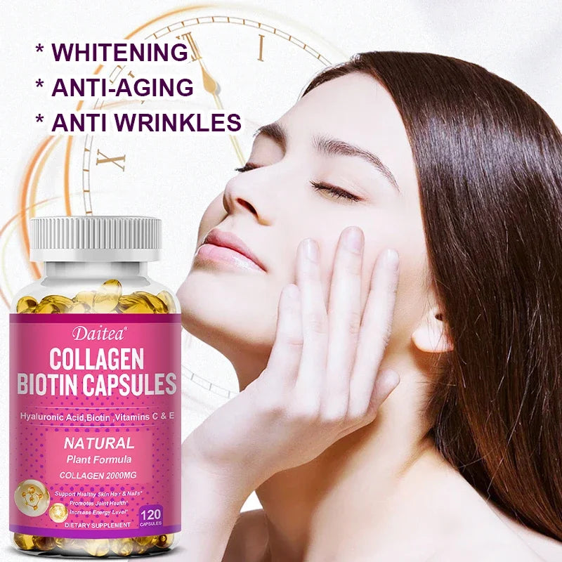 Collagen Biotin Supplement – Hair, Skin, Nails & Energy Boost