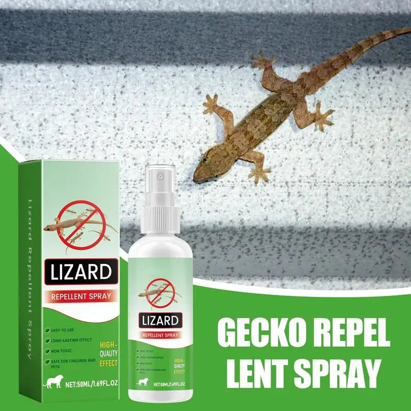 Repellents for House Gecko Spray 50ml Natural Lizard Repellents Powerful Reptile Deterrents Pet Safe Repel Repeller for Ants Oasis Select