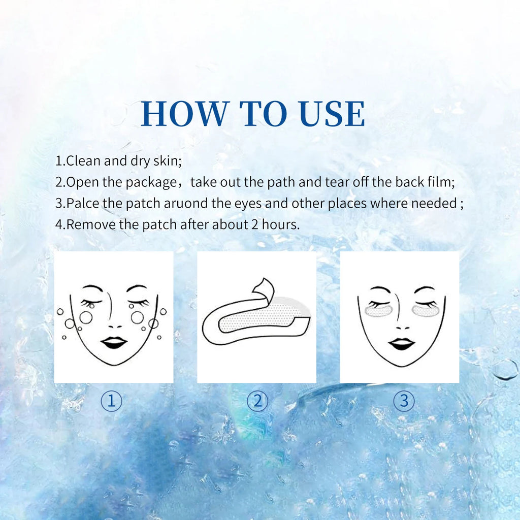 Hyaluronic Acid Microneedle Eye Patches – 3 Pairs, Hydrating