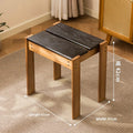 Household small stool Living room dining table stool can be stored Stacked round stool Simple thickened spare board stool Oasis Select black