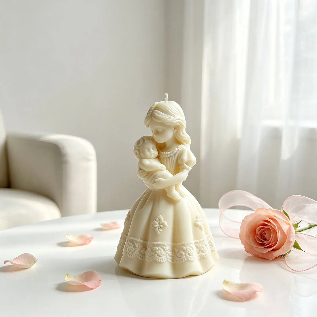 3D Mother & Baby Silicone Mold for Candle Soap Plaster Crafts