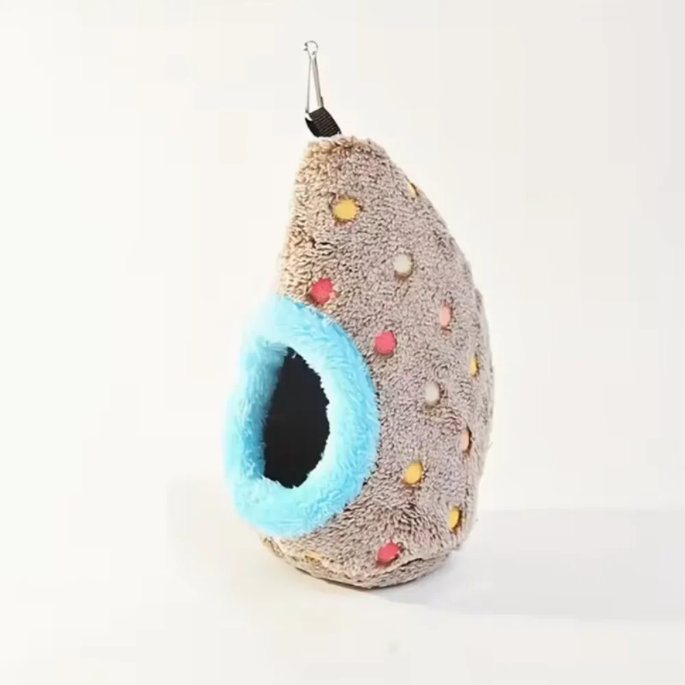 Hanging Egg-Shaped Plush Bird Nest for Cockatiels & Lovebirds
